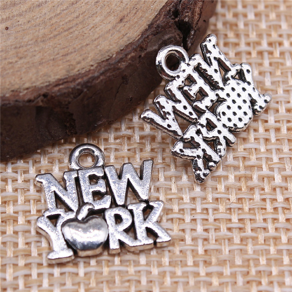 Jewelry Making New York - 40 pezzi 15x14mm (0,59x0,55 pollici) Ciondoli
