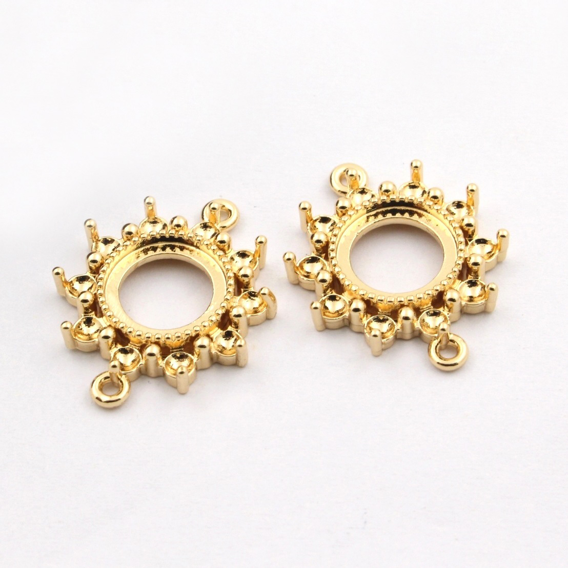 Pendant Blank Bezel - 20 Pezzi Connettori per Ciondoli in