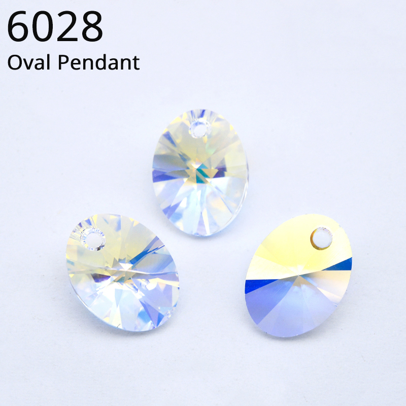 Jewelry Making At Home - Cristalli originali dall'Austria 6028 Ciondolo ovale