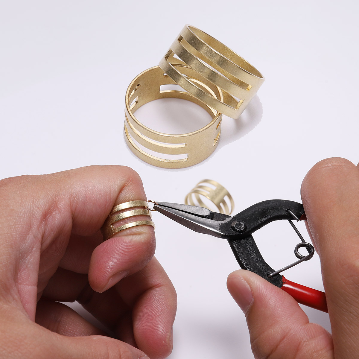 Jewelry Making Rotary Tool - Anello di salto in ottone apri