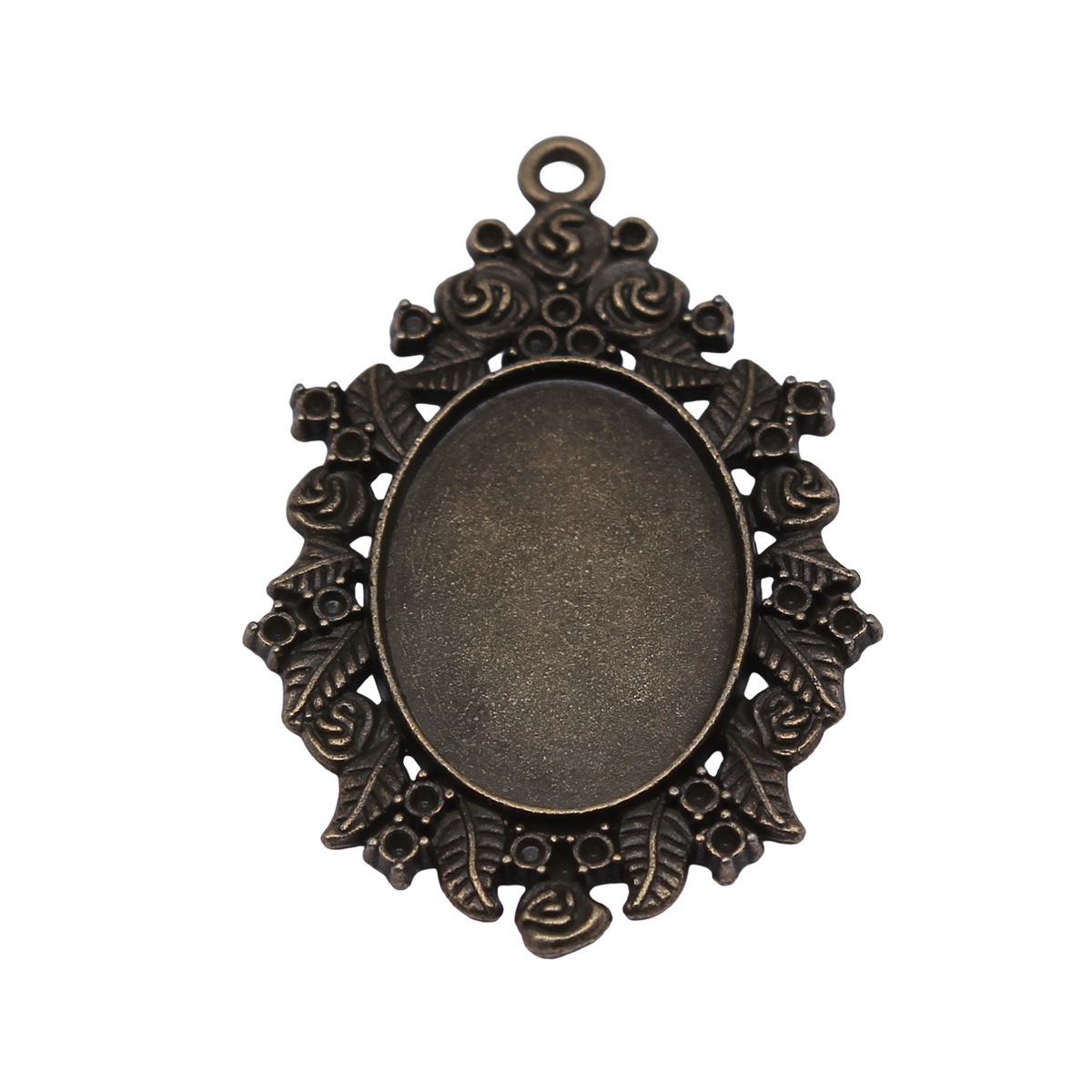 Pendant Blank Bezel - Base per ciondoli a forma di