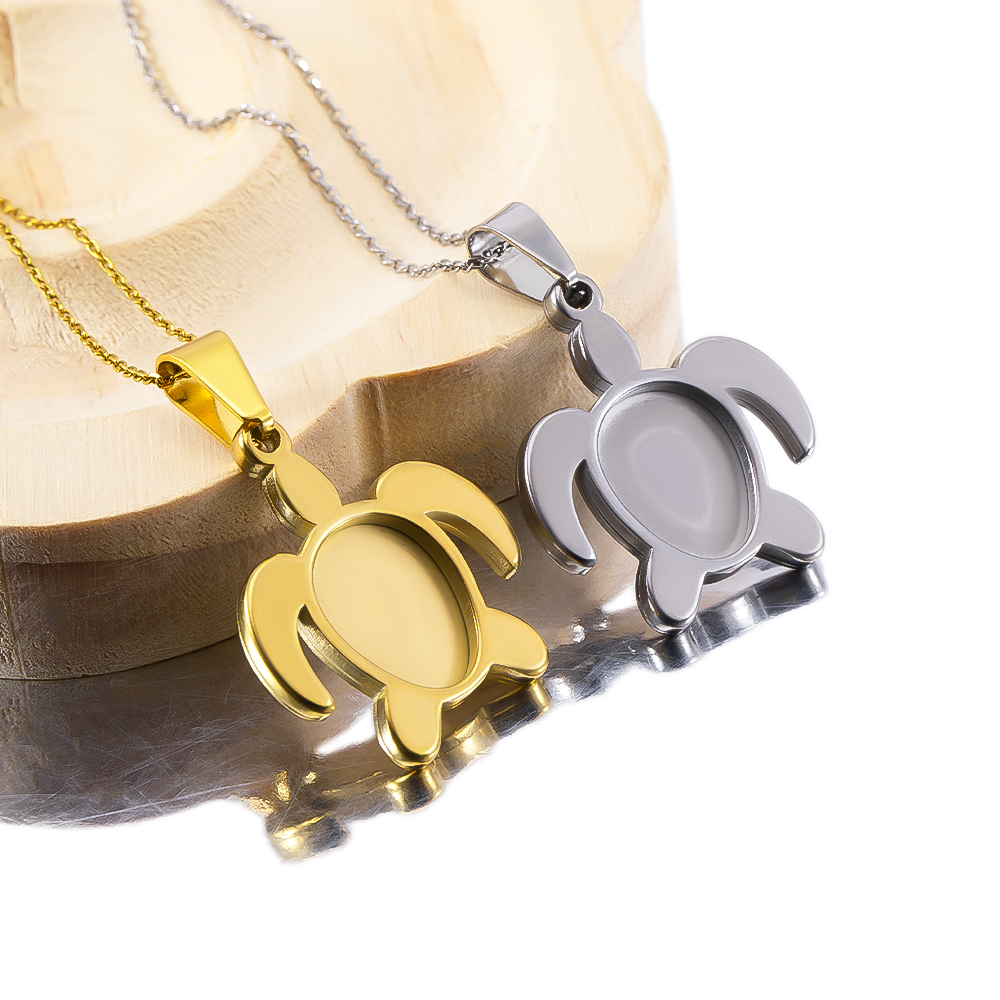 Pendant Blank Bezel - 1pz/5pz Base per Cabochon a Forma