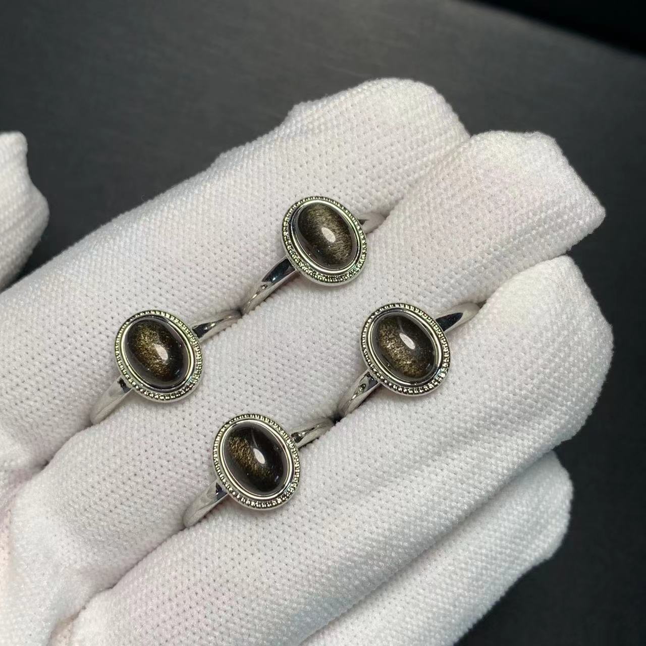 Anello in ossidiana naturale M - Ring Blank Adjustable recensione e prezzo