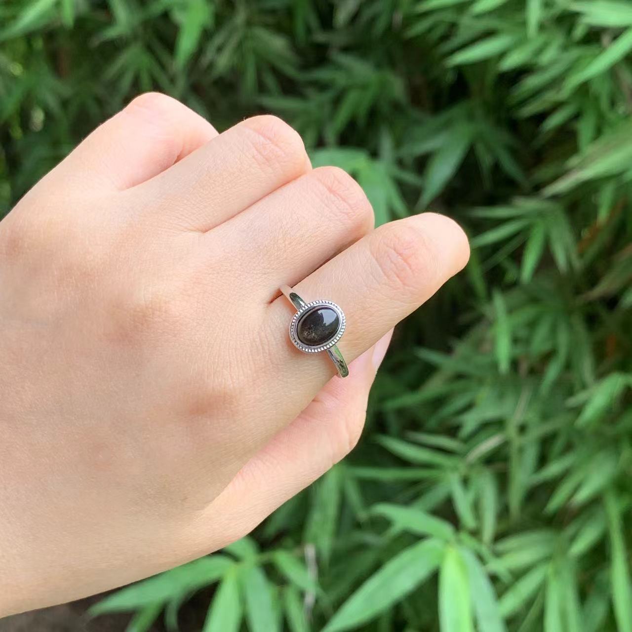 Anello in ossidiana naturale M - Ring Blank Adjustable recensione e prezzo