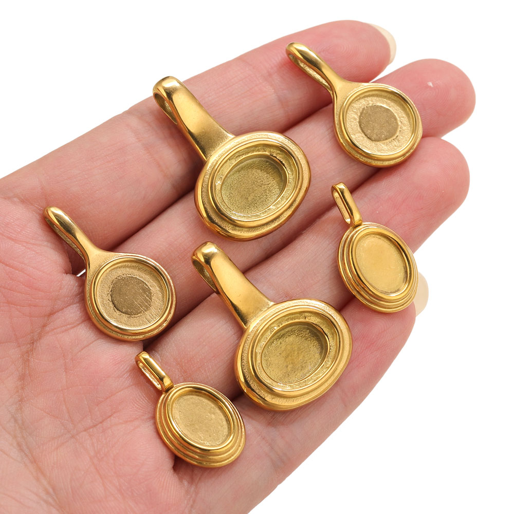 5 pezzi di vassoi ovali rotond - Pendant Blank Bezel recensione e prezzo