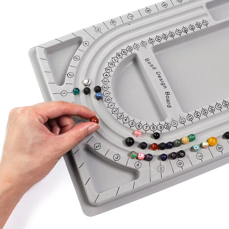 1PC grigio floccato bordo di p - Jewelry Making Education recensione e prezzo