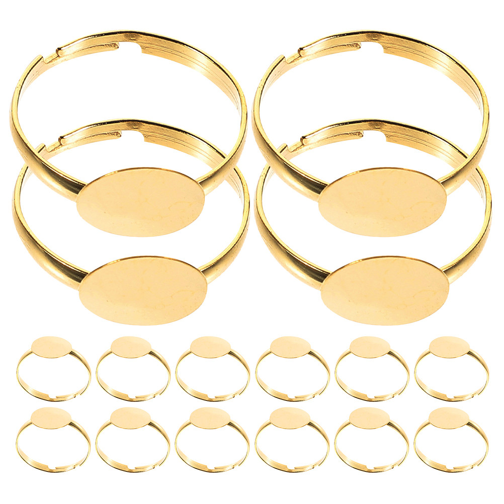 50 pezzi di basi per anelli pi - Ring Blank Adjustable recensione e prezzo