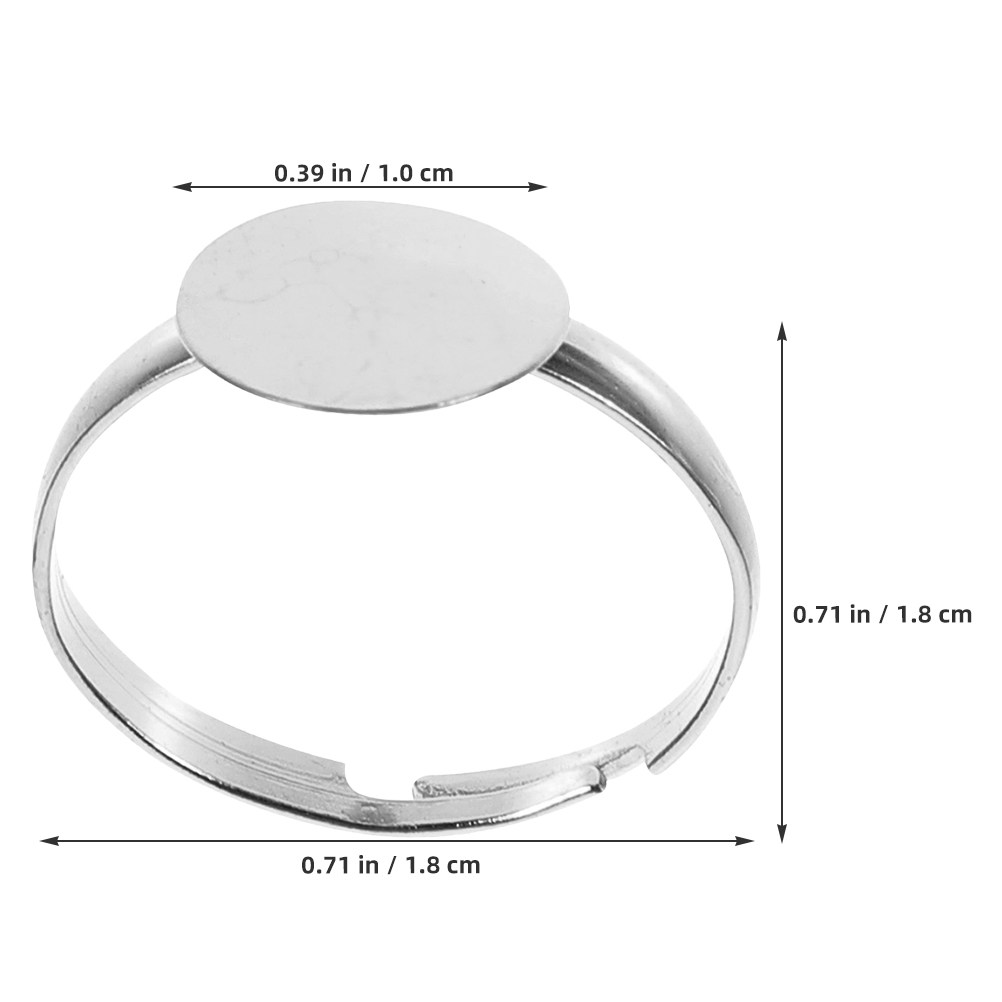 50 pezzi di basi per anelli pi - Ring Blank Adjustable recensione e prezzo