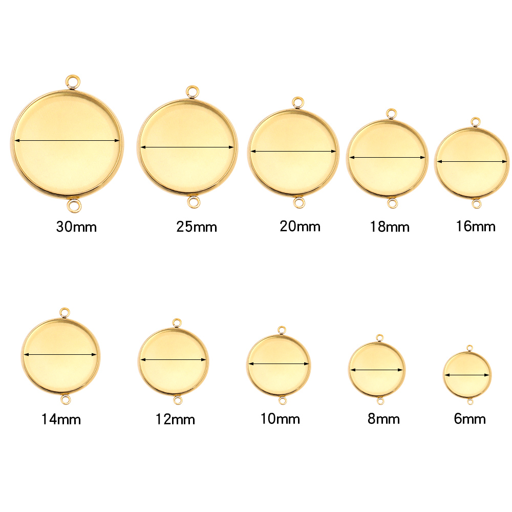10 pz 6-30mm Rotondo In Acciai - Pendant Blank Bezel recensione e prezzo