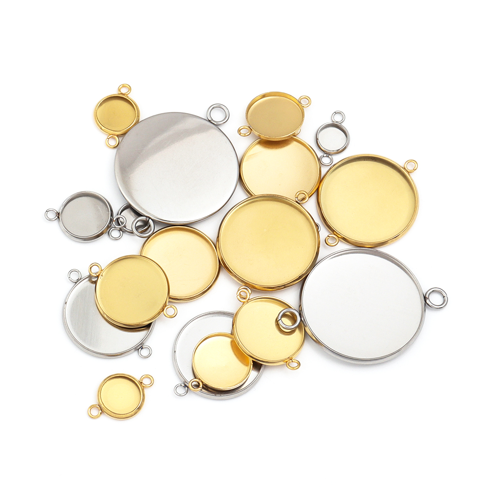 10 pz 6-30mm Rotondo In Acciai - Pendant Blank Bezel recensione e prezzo