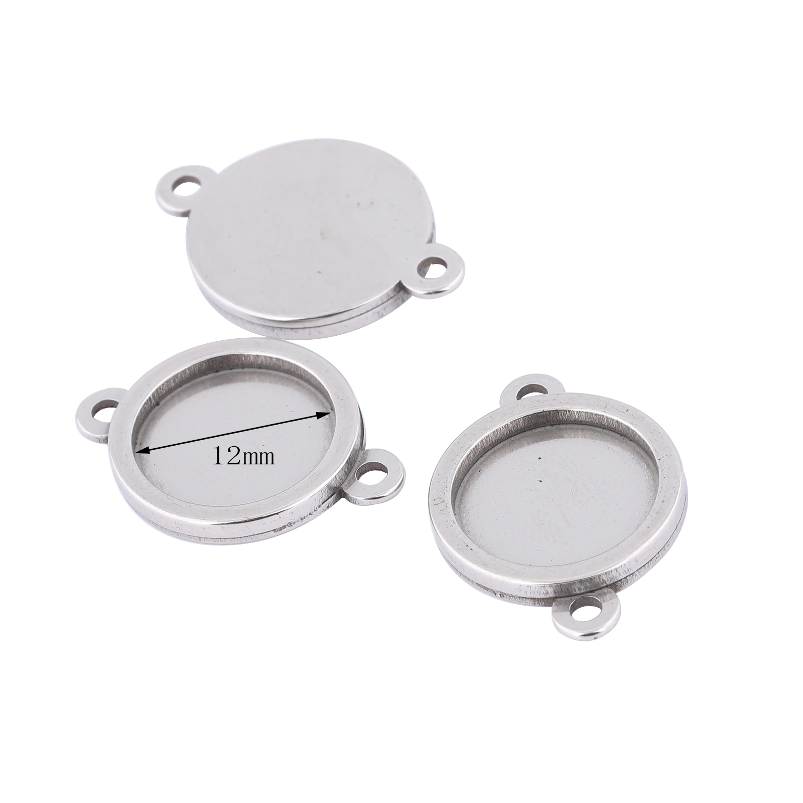 10 pz In Acciaio Inox 12mm Cab - Pendant Blank Bezel recensione e prezzo