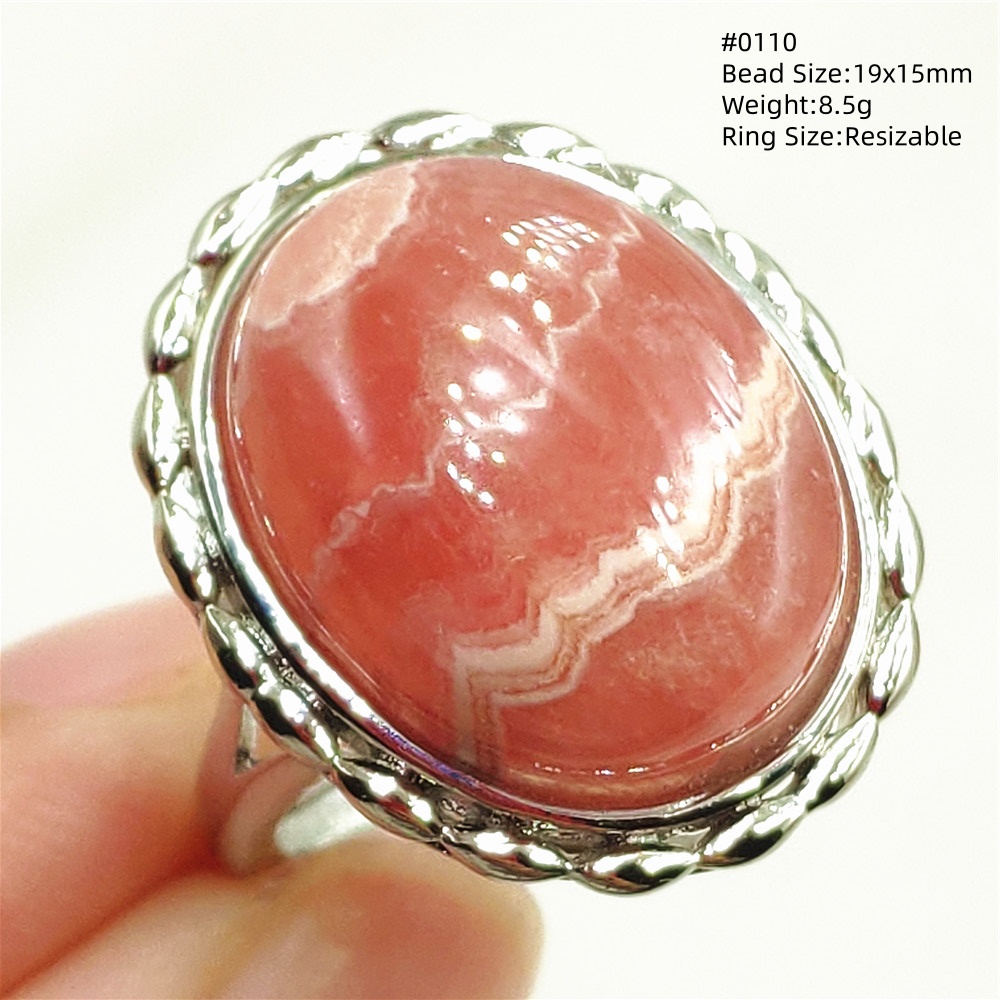 Anello con rodocrosite rosa na - Ring Blank Adjustable recensione e prezzo