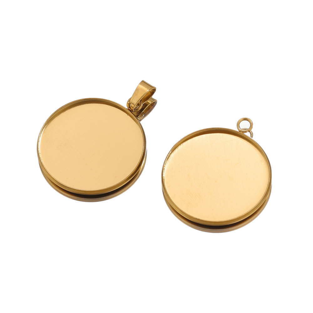 10 pz Pendenti In Oro In Accia - Jewelry Making Tray recensione e prezzo