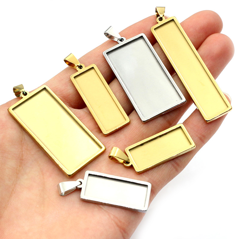 5-10 pezzi ciondolo rettangola - Jewelry Making Tray recensione e prezzo