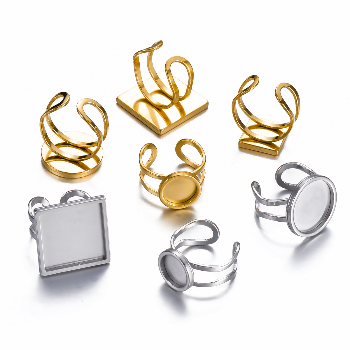 4 Pezzi Base per Anelli Regola - Ring Blank Adjustable recensione e prezzo
