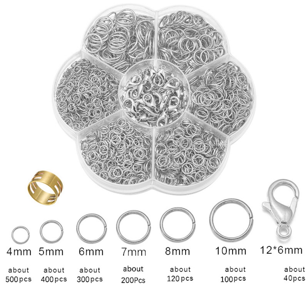 1 Scatola di Anelli Aperti per - Jewelry Making For Beginners recensione e prezzo