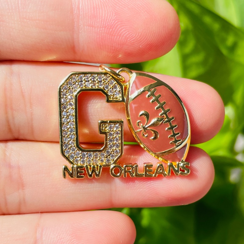 5pcs Micro Pave GO NEW ORLEANS - Jewelry Making New Orleans recensione e prezzo