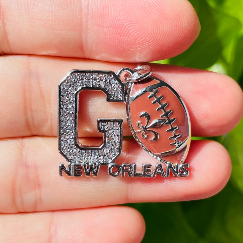 5pcs Micro Pave GO NEW ORLEANS - Jewelry Making New Orleans recensione e prezzo