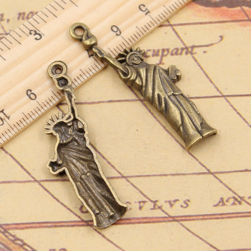 10 pz Charms statua della libe - Jewelry Making New York recensione e prezzo